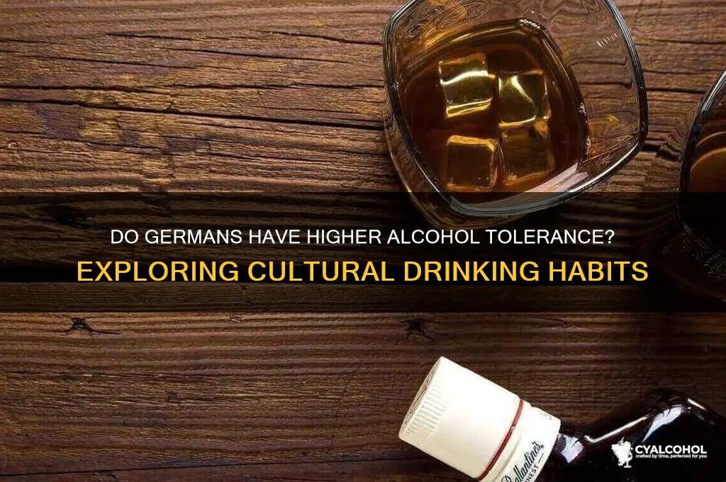 do germans have higher alcohol tolerance