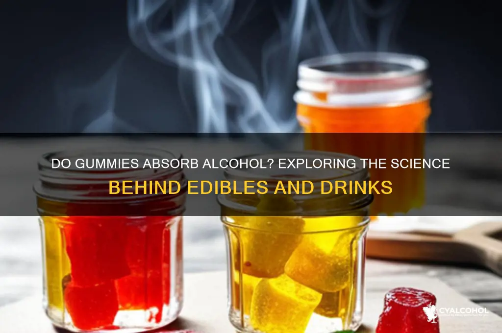 do gummies absorb alcohol