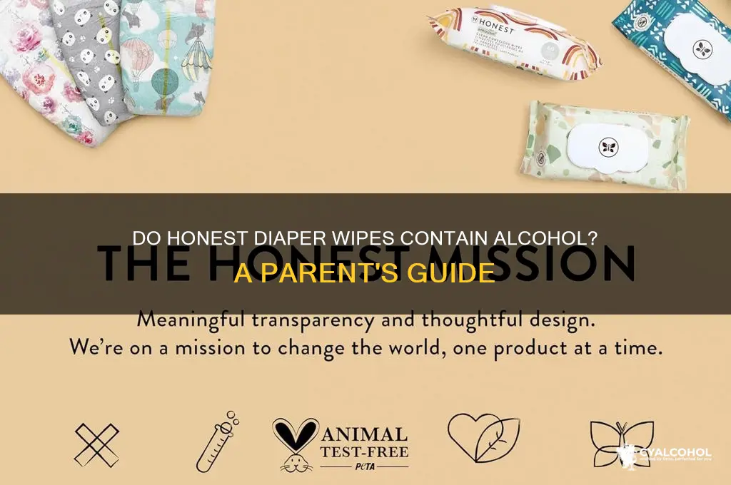 do honest diaper wipes have alcohol