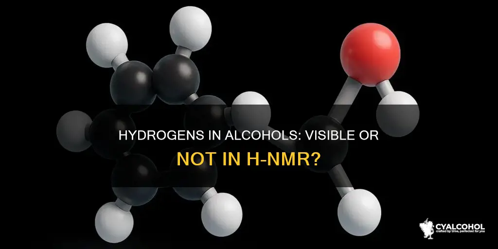 do hydrogens in alcohols show up in h1 nme