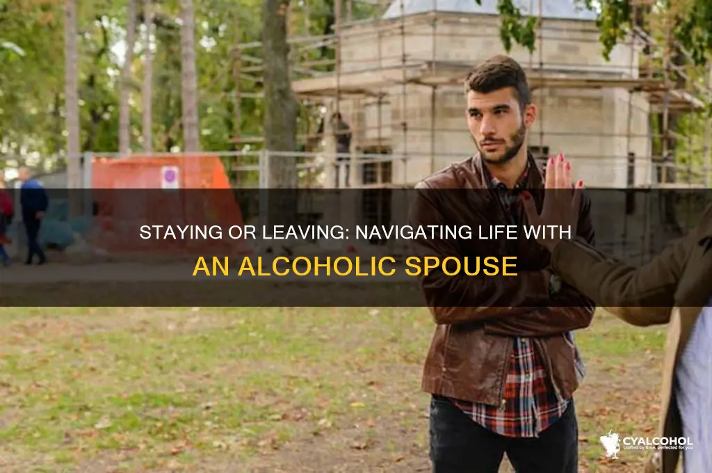 do i have to leave my alcoholic husband