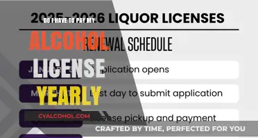 Alcohol License: Annual Fees and Renewal Requirements