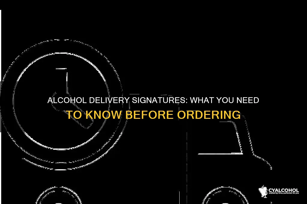do i have to sign for alcohol delivery