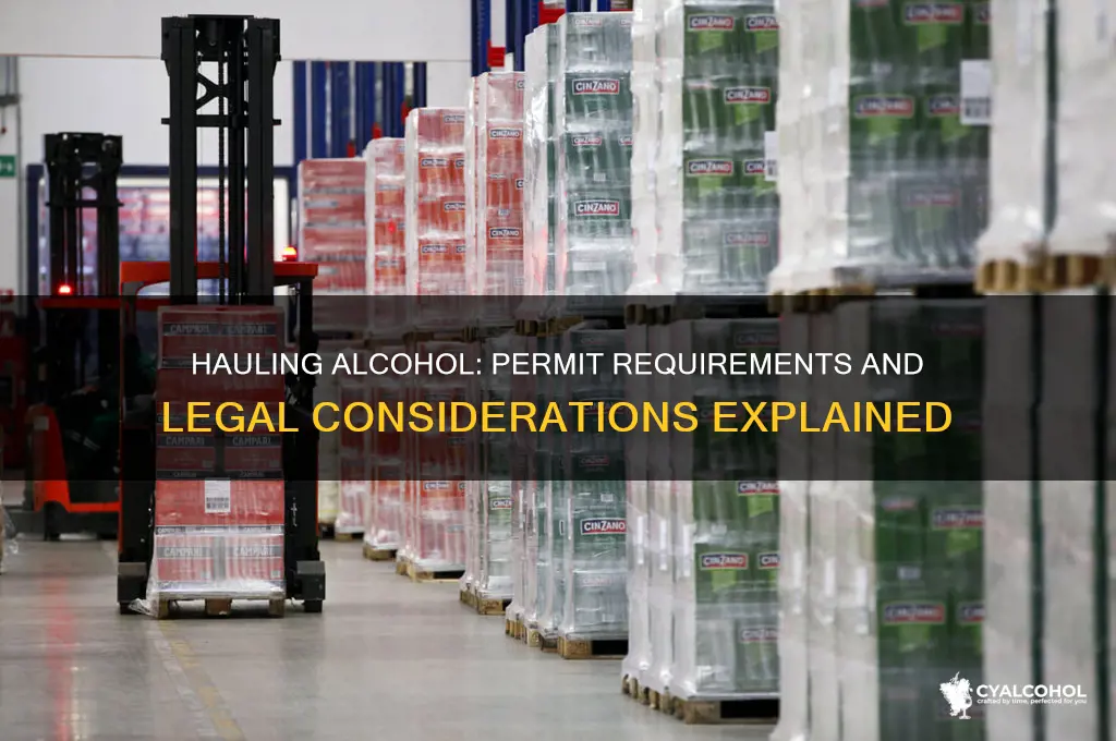 do i need a permit to haul alcohol