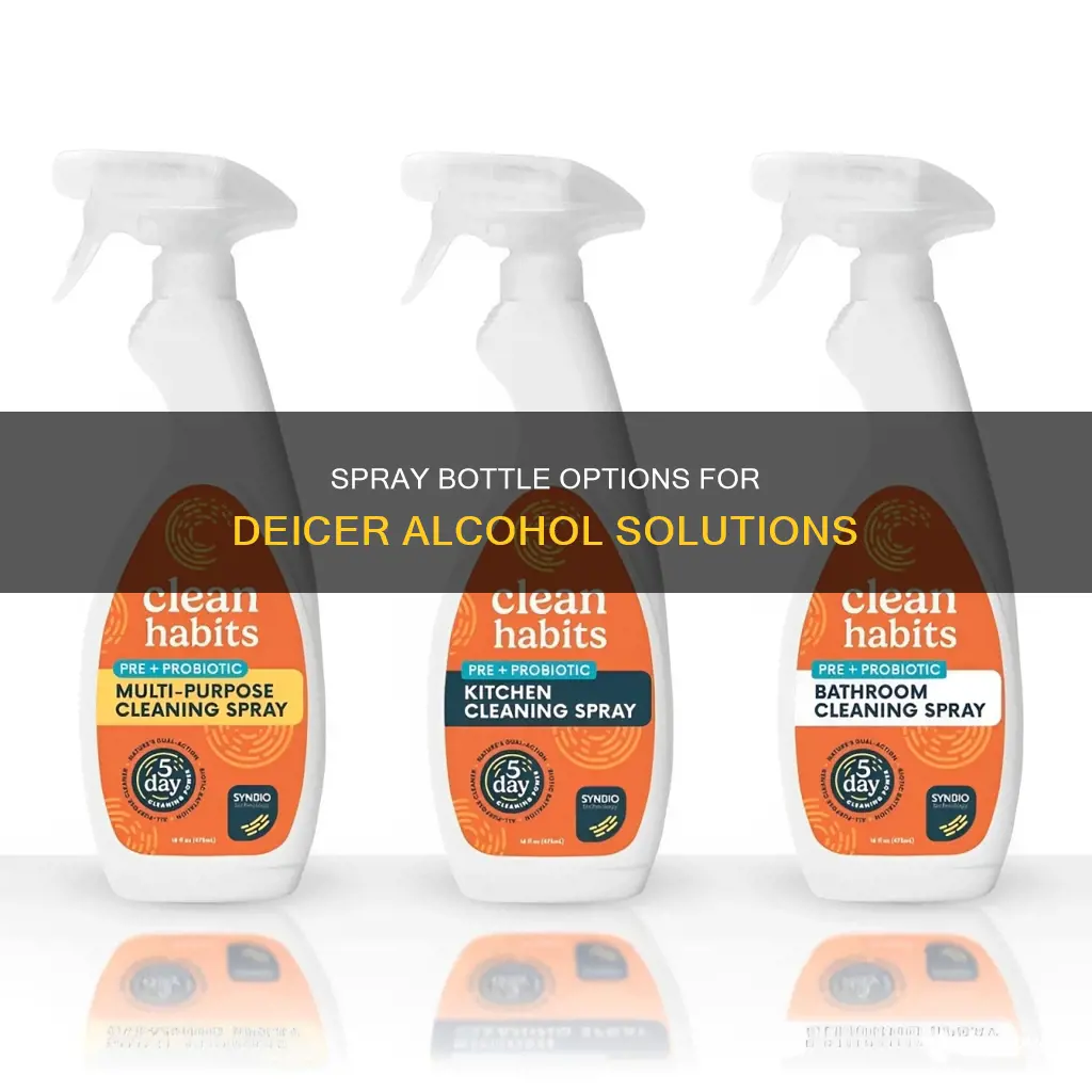 do i need special spray bottle for deicer alcohol solution