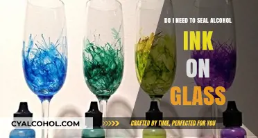 Sealing Alcohol Ink on Glass: Yes or No?