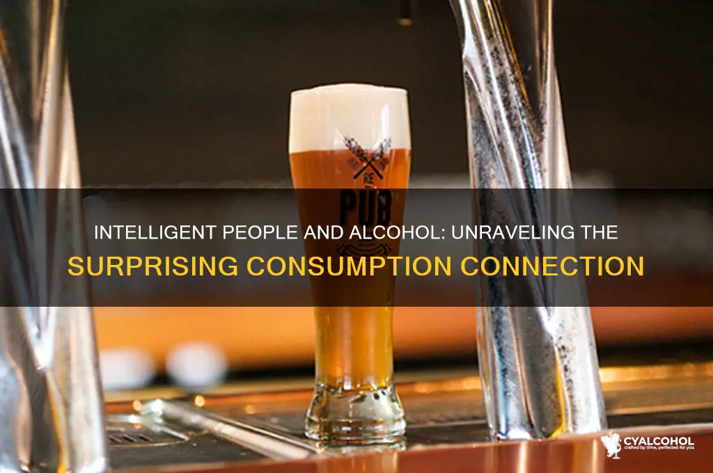 do intelligent people consume more alcohol