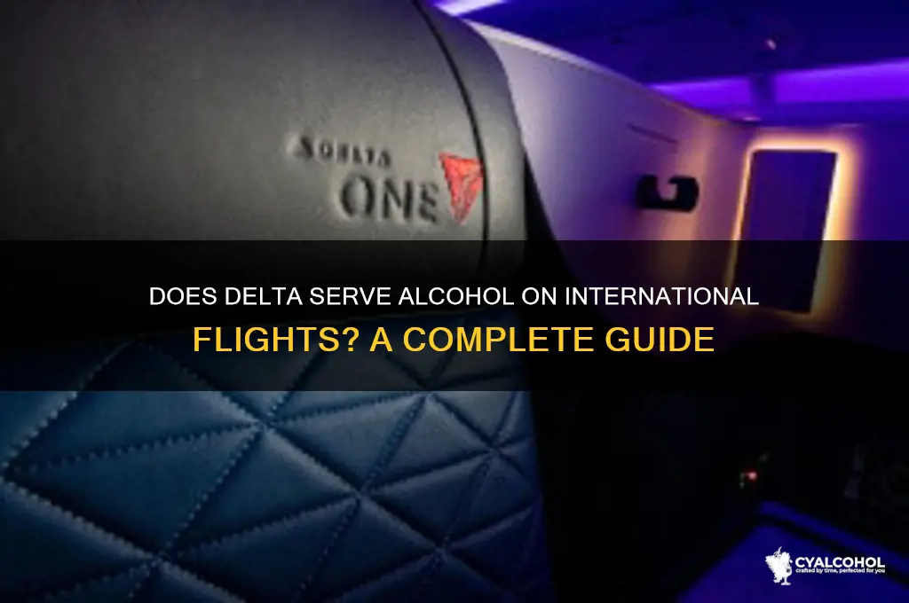 do international delta flights include alcohol