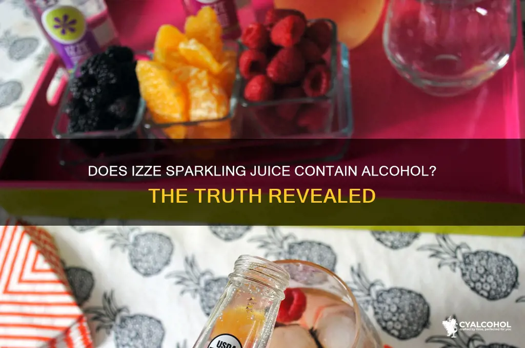 do izze have alcohol