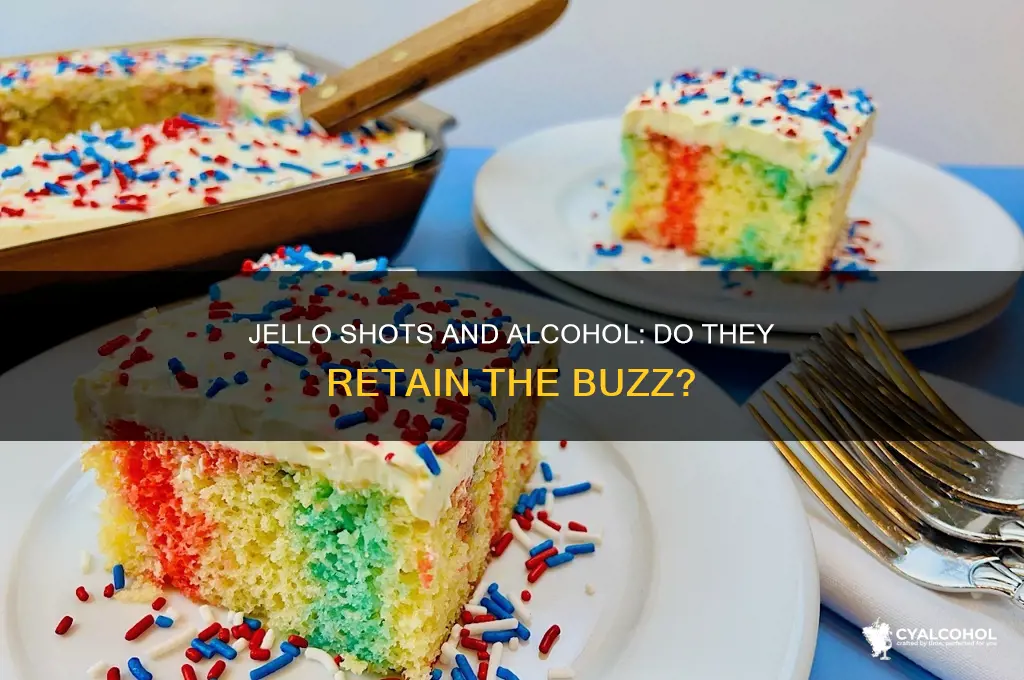 do jello shots keep the alcohol
