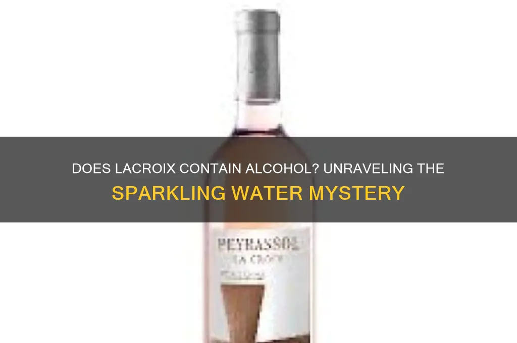 do lacroix have alcohol