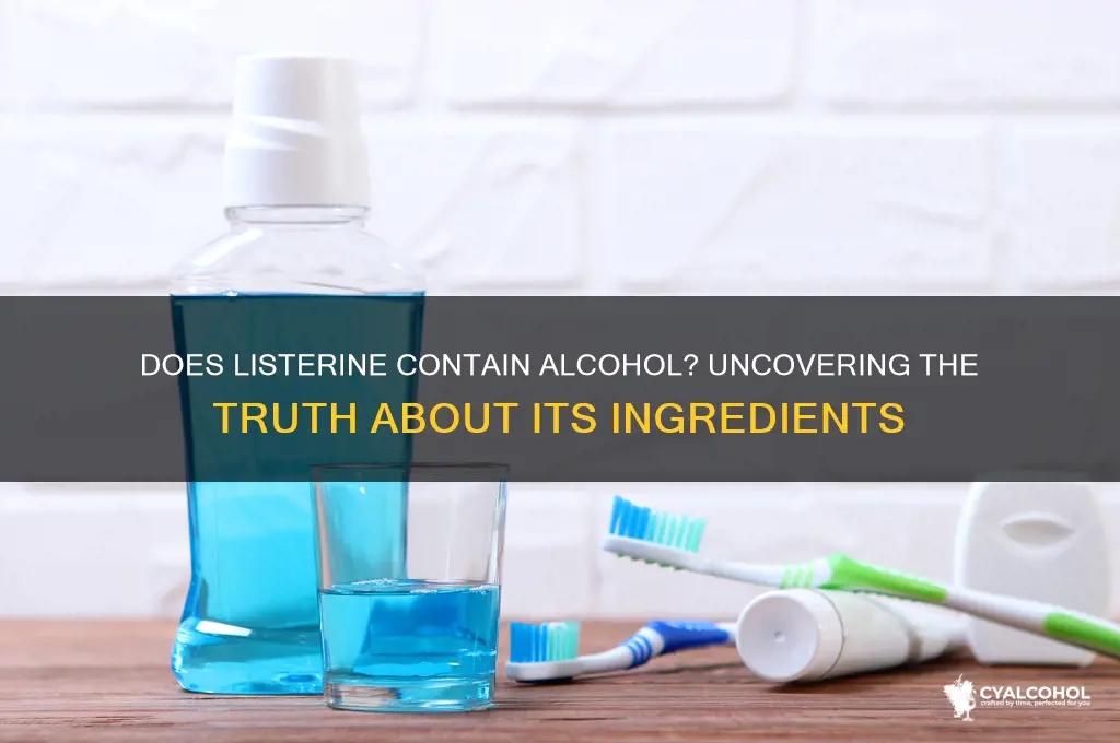 do listerine have alcohol in it
