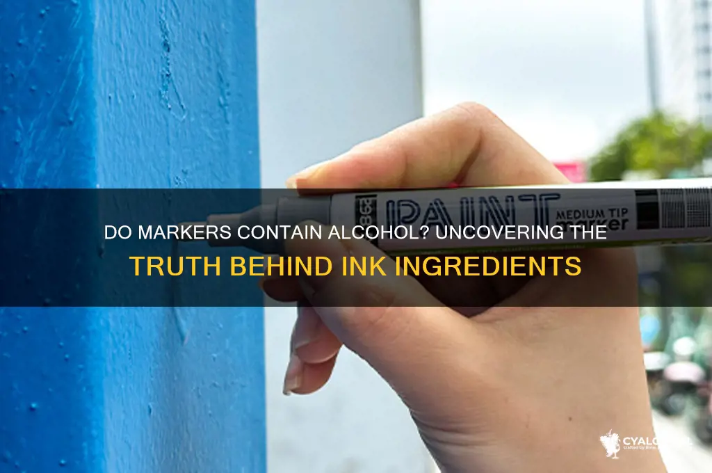 do markers have alcohol in them
