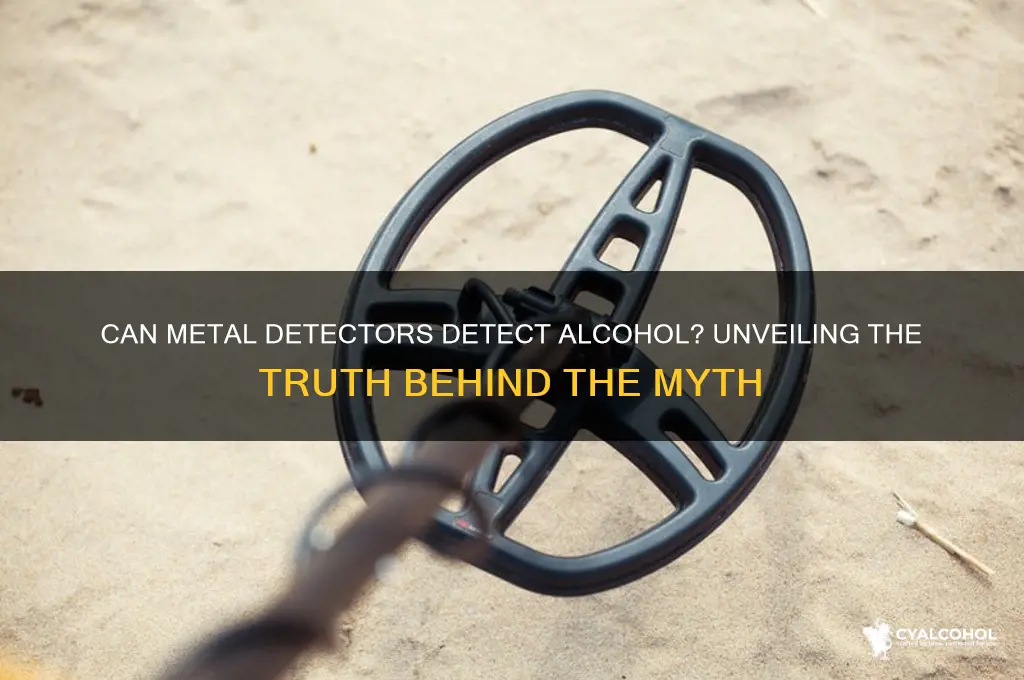 do metal detectors detect alcohol