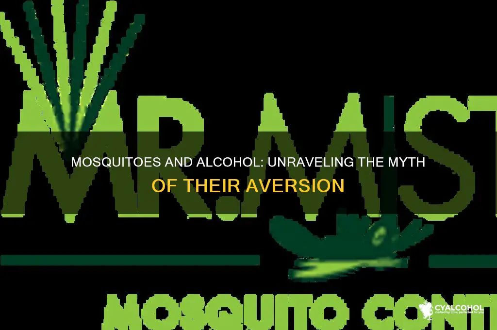 do mosquitoes hate alcohol