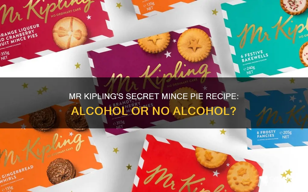 do mr kipling mince pies have alcohol in them