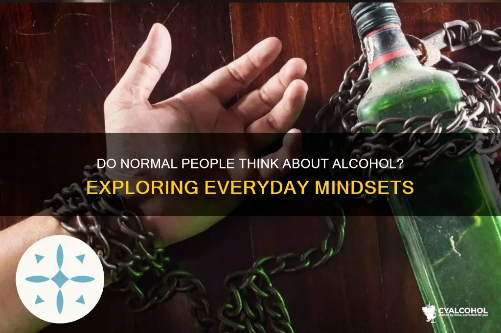 do normal people think about alcohol