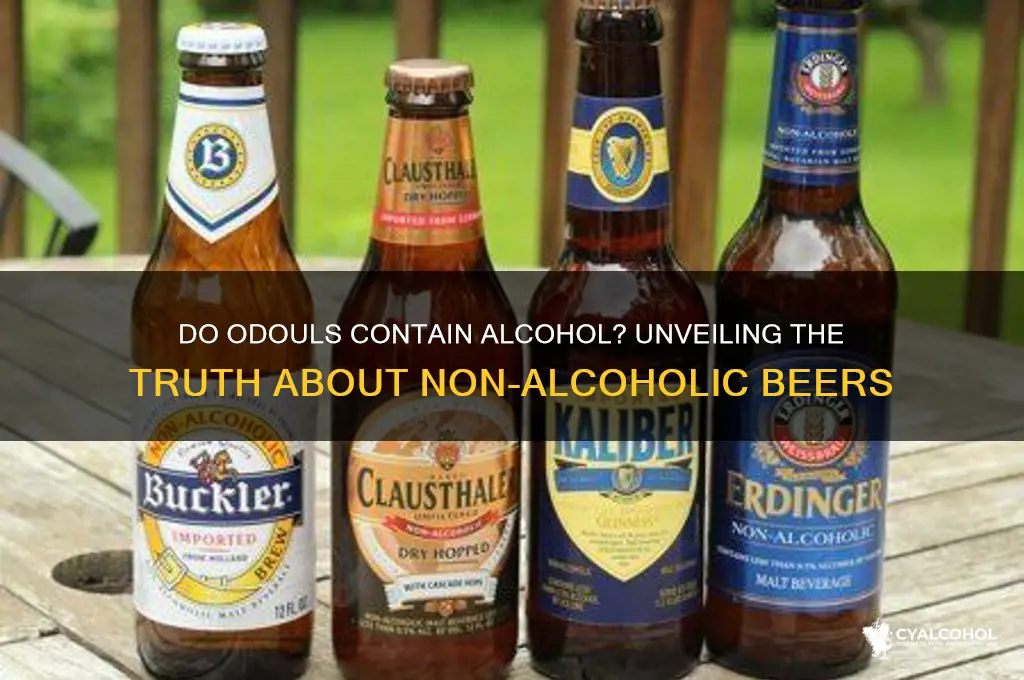 do odouls have alcohol