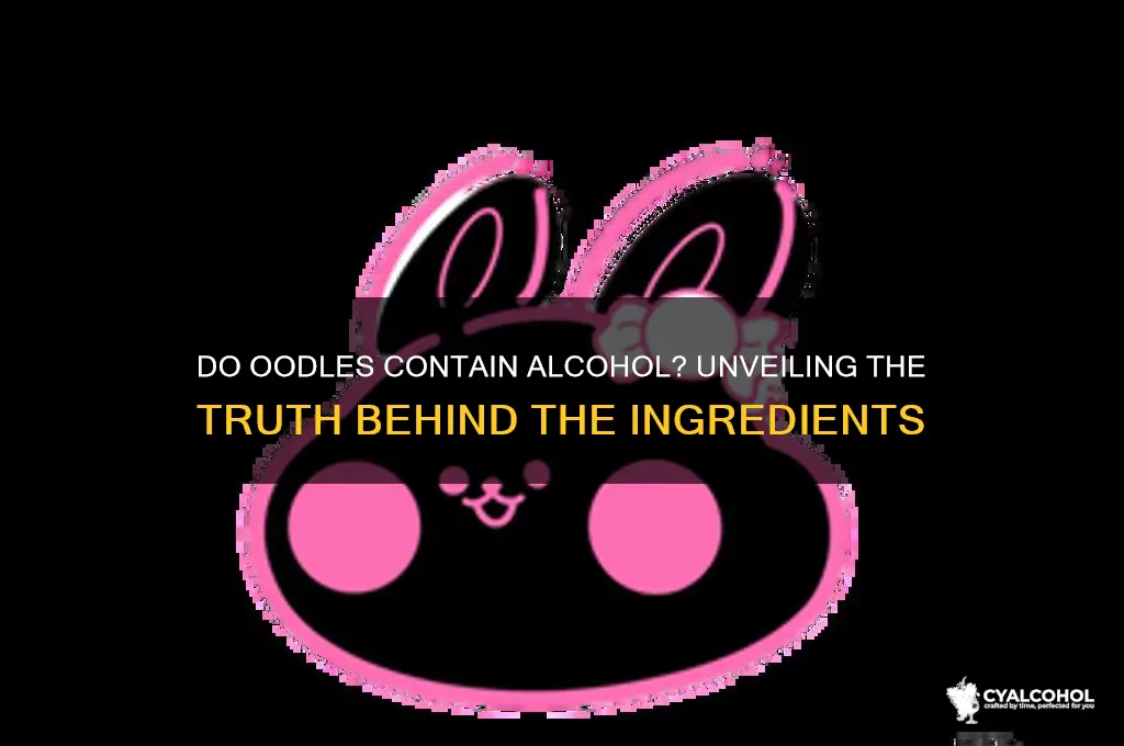 do odules have alcohol in them