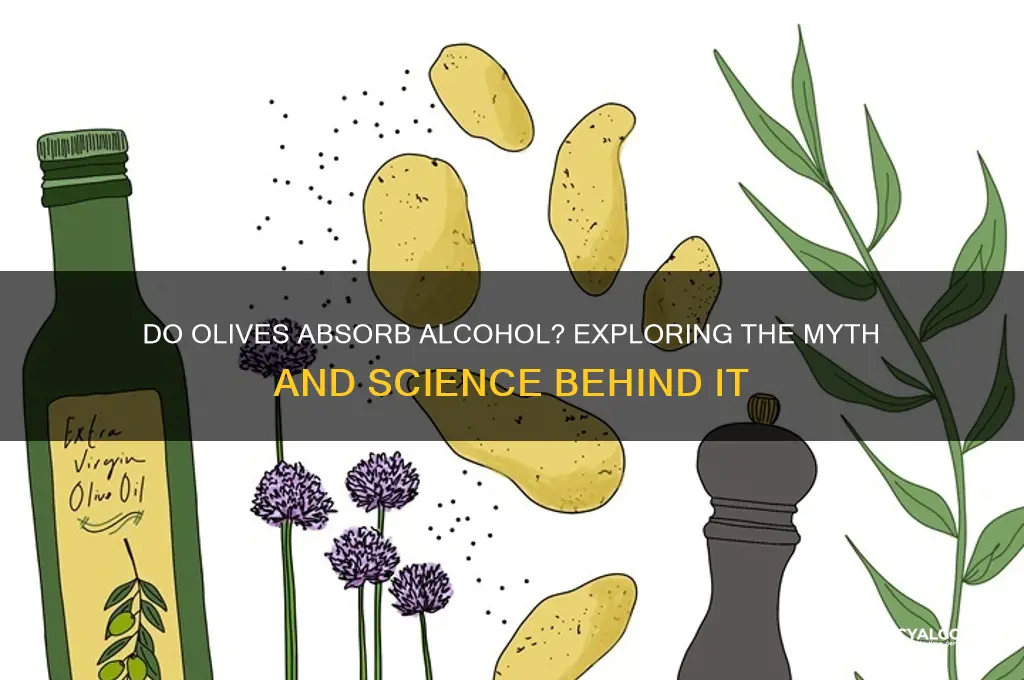 do olives absorb alcohol