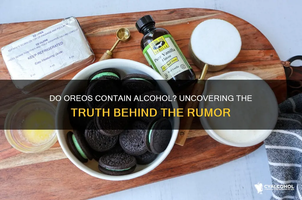 do oreos have alcohol