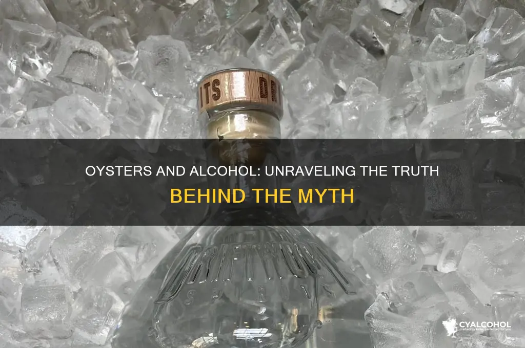 do oysters have alcohol