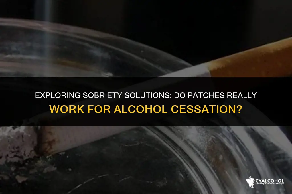 do patches work for alcohol