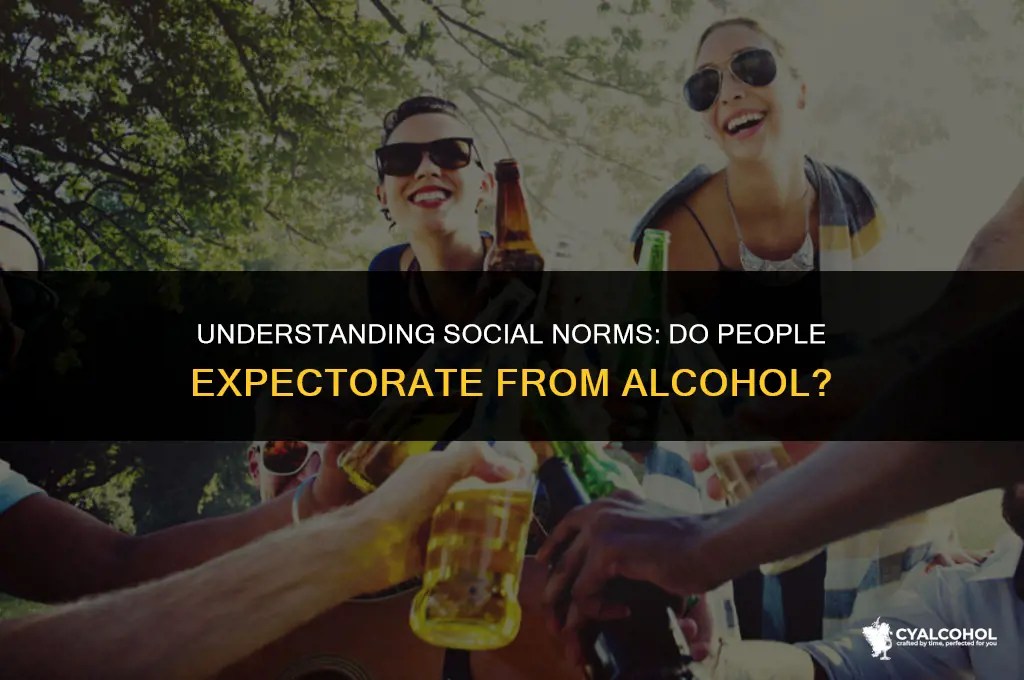 do people expectorate fr alcohol