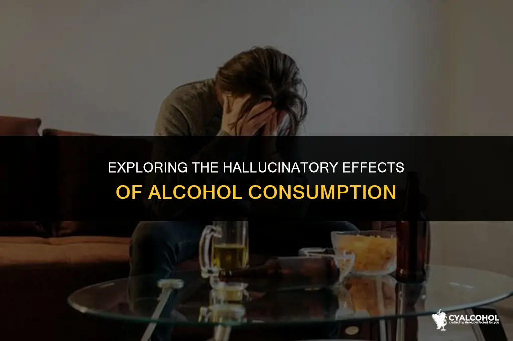 do people hallucinete on alcohol
