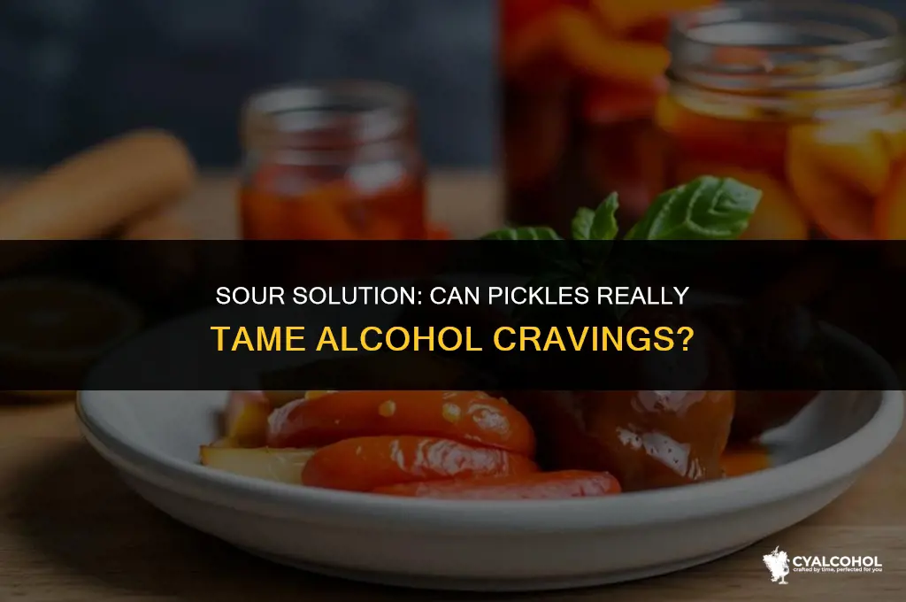 do pickles curb alcohol cravings