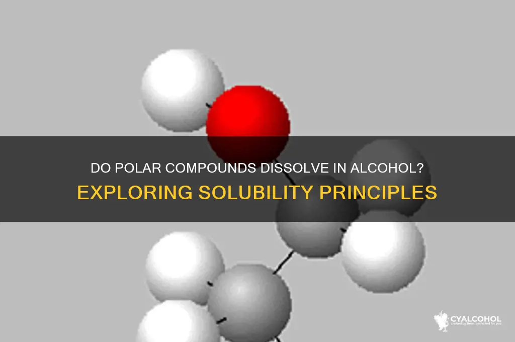 do polar compounds dissolve in alcohol
