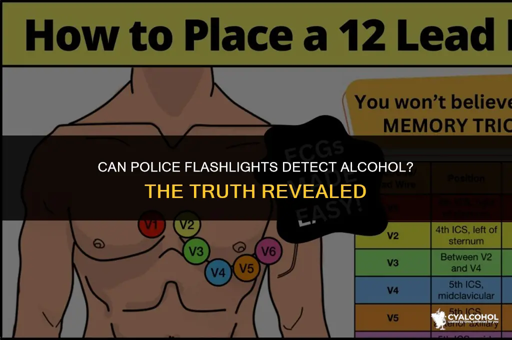 do police flashlights detect alcohol