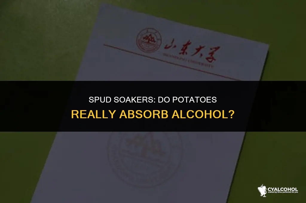 do potatoes soak up alcohol