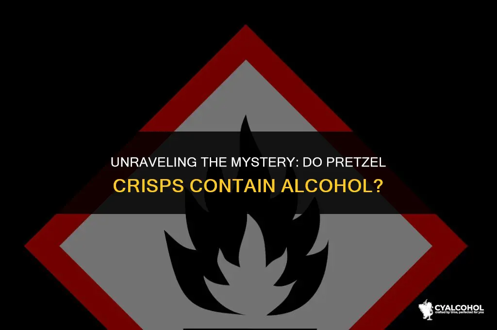 do pretzel crisps have alcohol