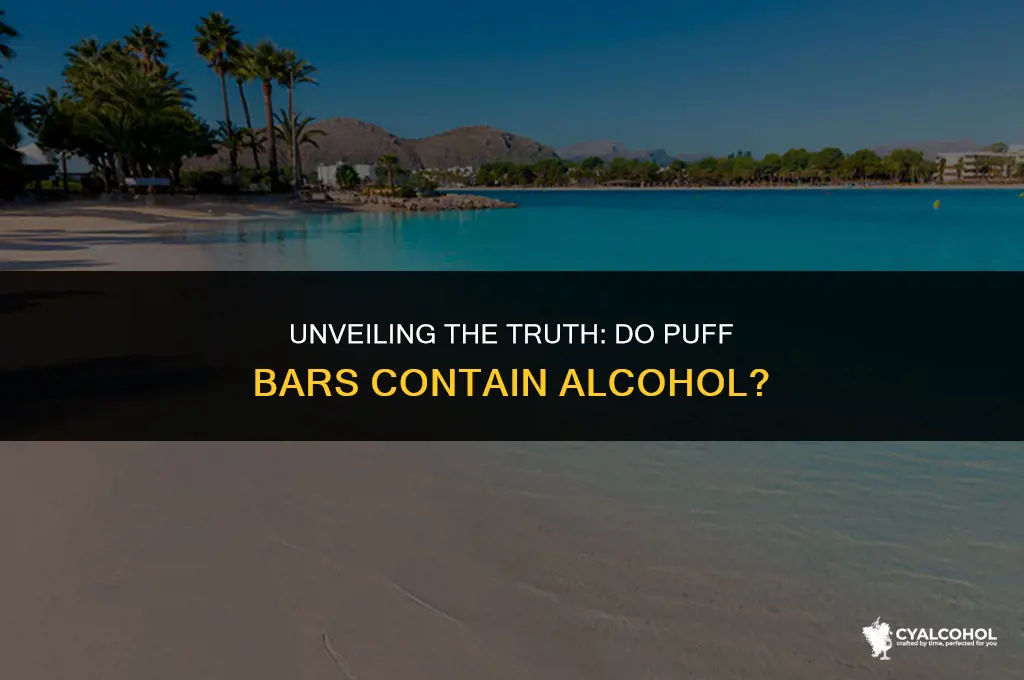 do puff bars have alcohol