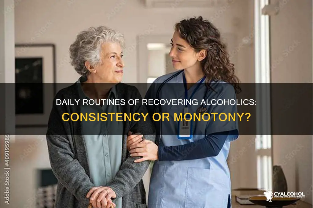 do recovering alcoholics do the same things everyday