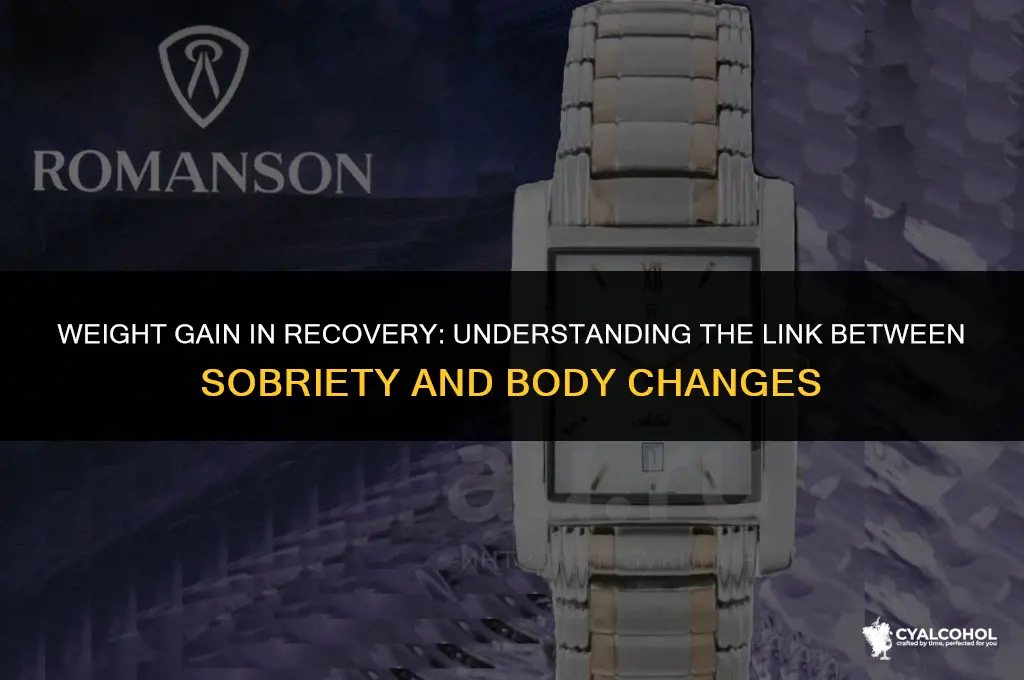 do recovering alcoholics gain weight