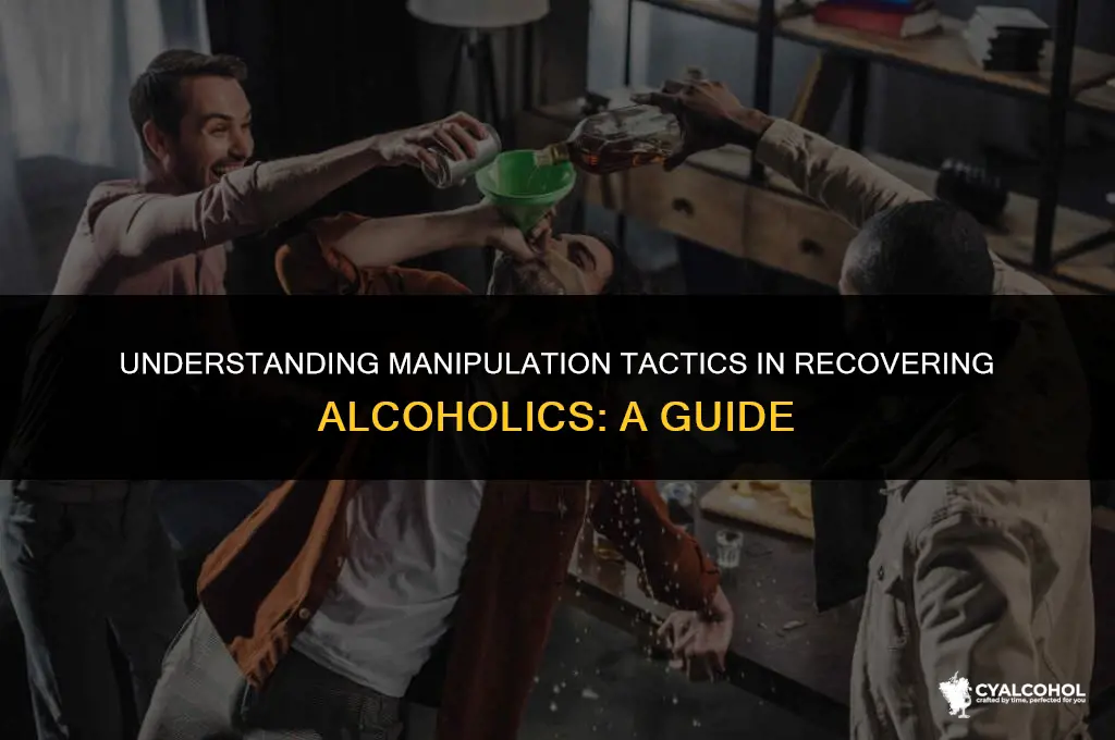 do recovering alcoholics manipulate others