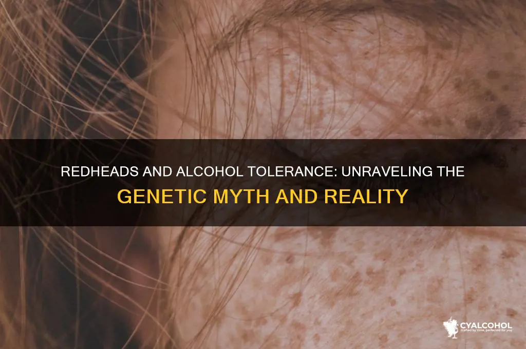 do redheads have a higher tolerance to alcohol