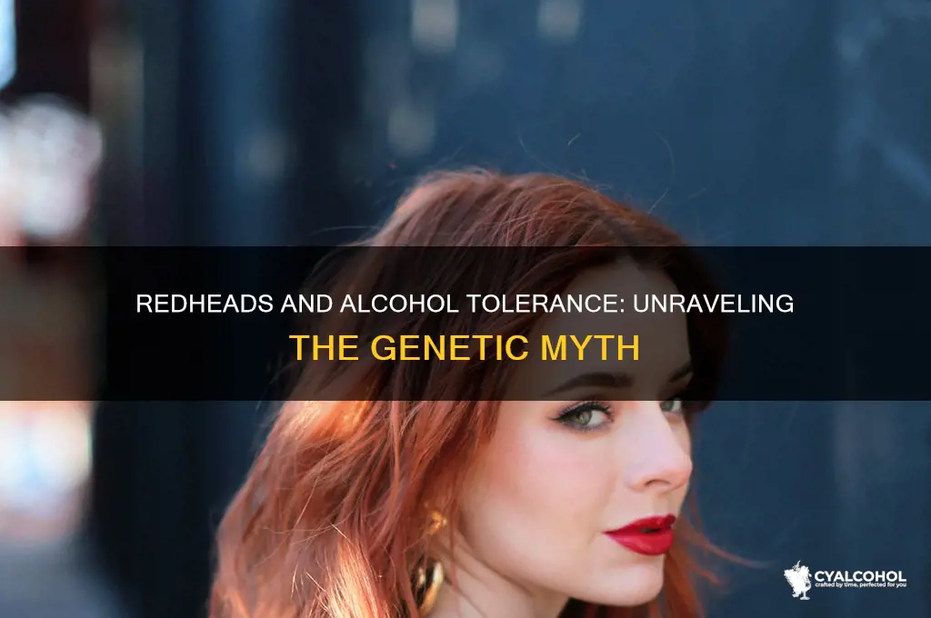 do redheads have higher alcohol tolerance