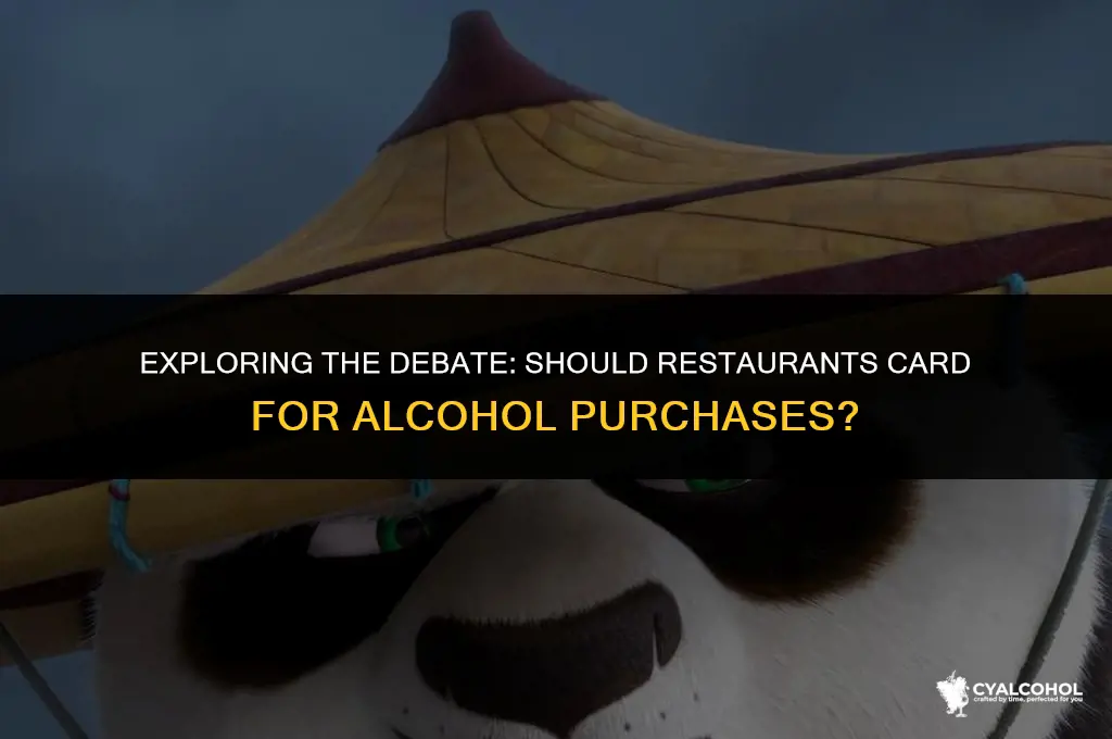 do restaurants card for alcohol