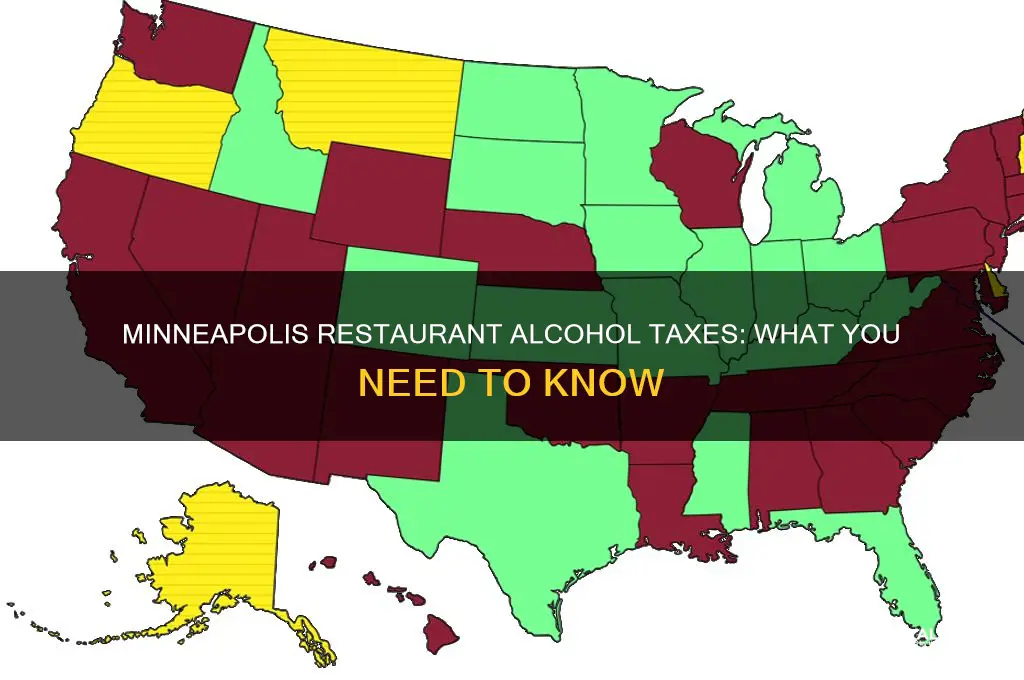 do restaurants in minneaplis tax alcohol