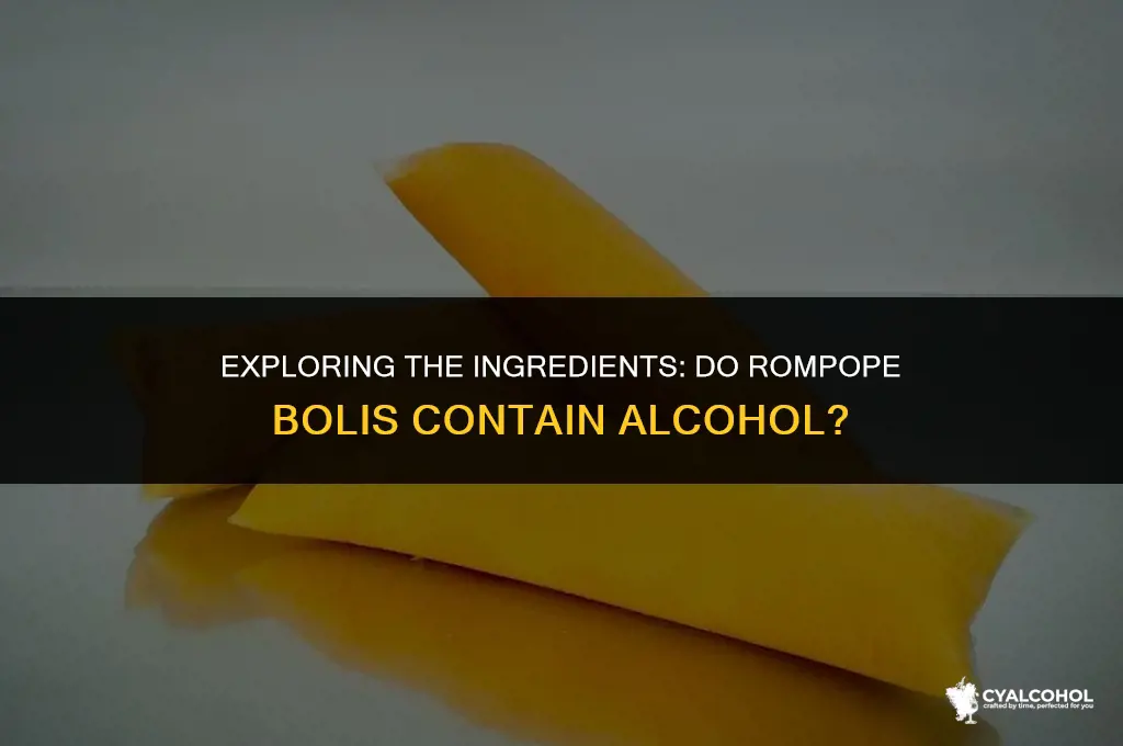 do rompope bolis have alcohol