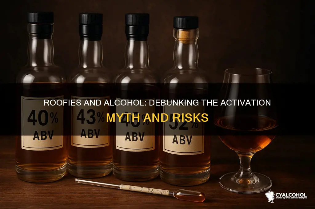 do roofies have to be activated by alcohol