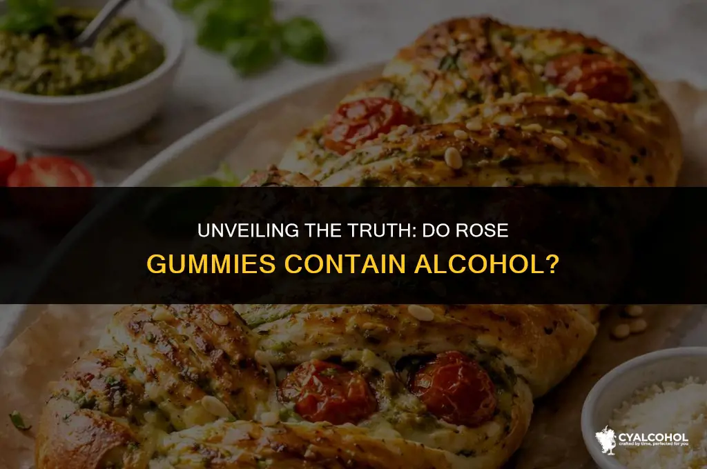 do rose gummies have alcohol