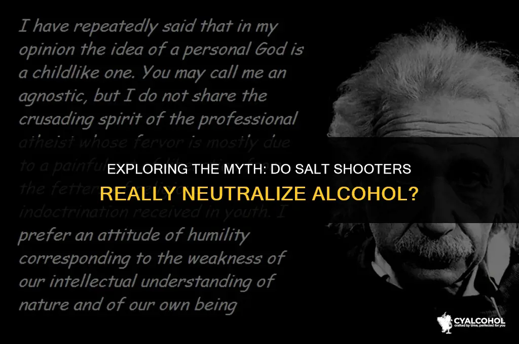 do salt shooters work alcohol