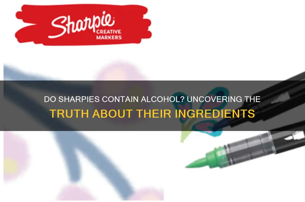 do sharpies have alcohol in them