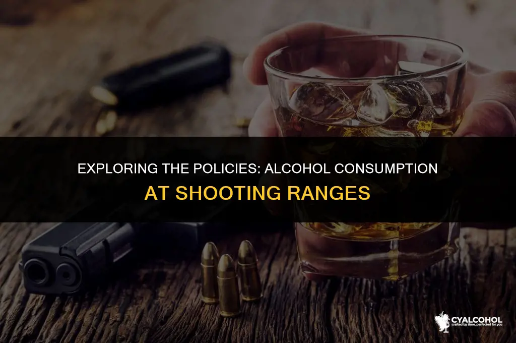 do shooting ranges offer alcohol