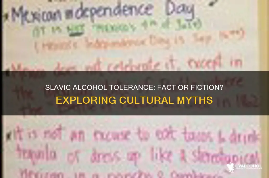 do slavs have higher alcohol tolerance