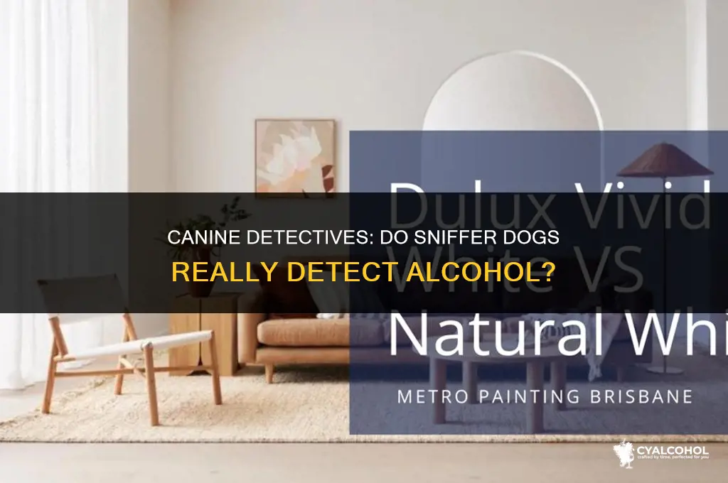 do sniffer dogs smell alcohol